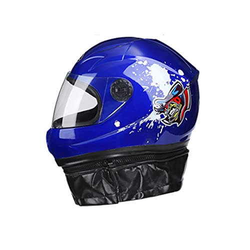 QJWM Casco De Bicicleta para Niños, Niñas, Niños, Motocicleta, Casco Integral para Niños, Casco De Seguridad para Niños, Casco De Patineta De 3 A 10 Años B,48~54CM Cover