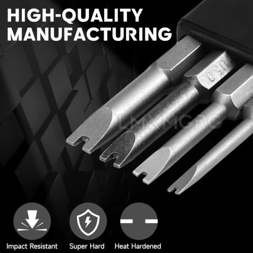 Image of 4 PCS Spanner Bit Set 2'' Security Screwdriver Bit Sizes:SP3 SP4 SP5 SP6 for Impact Power Tools