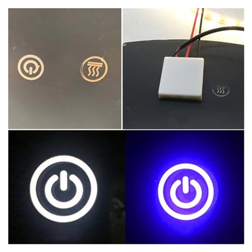 Interrupteur Tactile Miroir LED DC12V 3A étanche commande marche arrêt