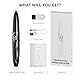 EYECURL Heated Eyelash Curler, S600 Heated Lash Curler, Accurate Temperature Control Electric Eyelash Curler Heated Curlers - Intelligent Power Off, Natural Long Lasting Makeup - Black Ink/Silver
