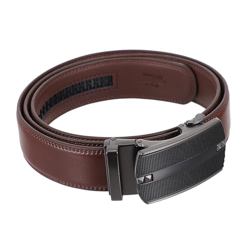 CLISPEED 1pc Men Automatic Buckle Leather Belt for Wear and Stylish Waistband for Gentlemen for Husband Male Friends