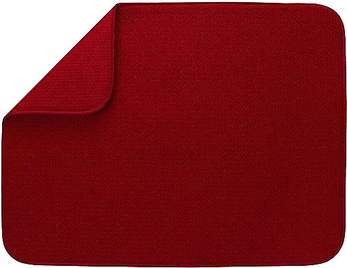 Image of RECLUSE Microfiber Reversible Dish Drying Mats,Drying mat for Kitchen Utensils Drying mat Water Absorbent mats for Kitchen Items(Multi Color)