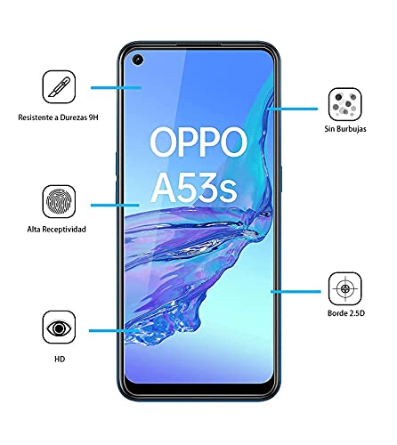 UNO' 2 Pack Tempered Glass Screen Protector Compatible with OPPO A52/A53/A72/A53s/A73 5G/A54 5G/A74 5G - Image 2
