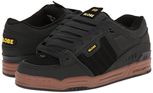 Image of Globe Mens Fusion Skate Shoes, Night /Black /Yellow, 14 M US