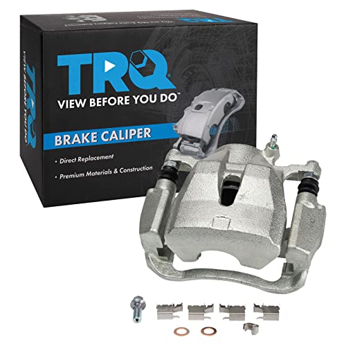 Image of TRQ Front Right Brake Caliper w /Bracket Passenger Side | For 2016 Scion iM 2011-2016 tC 2017-2018 Toyota Corolla iM 2009-2013 Matrix 2016-2018 Mirai 2006-2018 RAV4