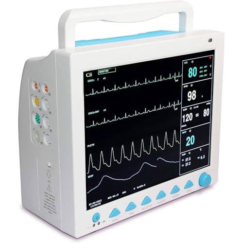 Monitor veterinario portatile - Macchina multiparametrica per cani, gatti e animali domestici con 4800 set di memorizzazione dei dati della pressione sanguigna