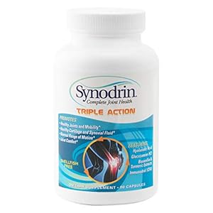 Synodrin-Triple-Action-Complete-Joint-Arthritis-Pain-Relief-Supplement-90-Count-Includes-Immunodrin-Glucosamine-Turmeric-Boswellia-Hyaluronic-Acid-Black-Pepper-Extract-for-Maximum-Pain-Relief SYNODRIN Triple Action Complete Joint Health Support Supplement with Omega-5, Glucosamine, Turmeric, Boswellia, Hyaluronic Acid & Black Pepper Extract - 90 Capsules