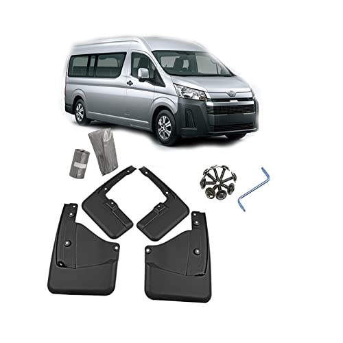 Image of Car Mudguard Mud Flaps for Hiace 2012-2023 Molded Custom Front and Rear Mudflaps Splash Guards Fender Flares Kit 4-PC,Send 1 roll Car Garbage Bag,2019~2023