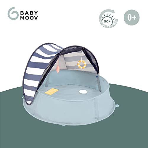 Image of Babymoov Aquani Anti UV Tent and Paddling Pool Mariniere 0+