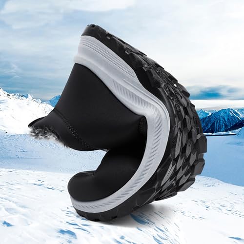 HYL Winter Snow Boots Womens Mens Warm Fur Lined Anti-Slip Ankle Booties Walking Shoes Non-Slip Sneakers Outdoor Trekking Shoes3