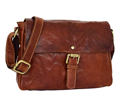 Sac crossbody cuir véritable pour femme active en ville