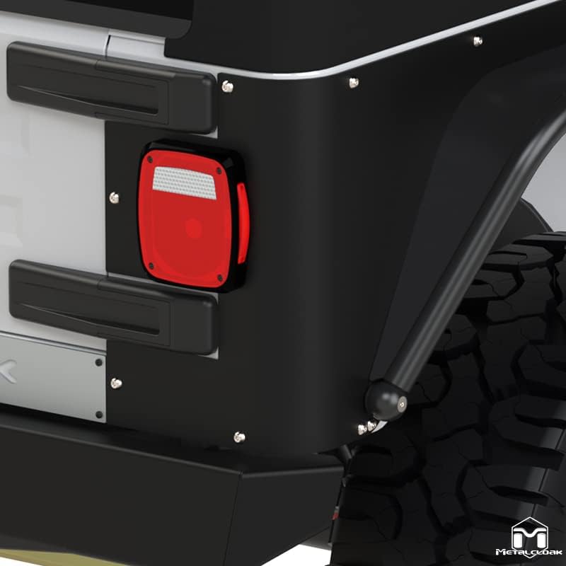 Miniatura 2 de Metalcloak Kit de luces traseras de repuesto LED moldeadas, compatible con Jeep CJ, YJ, TJ, LJ, el mejor sistema LED para tu vehículo, actualización