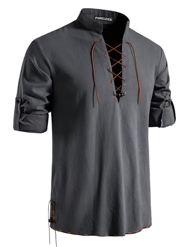 Costume medieval a lacets et manches longues coupe retro