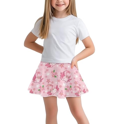Tennis Skirts High Waist Soft Skorts Toddler Built in Shorts Size 5-14