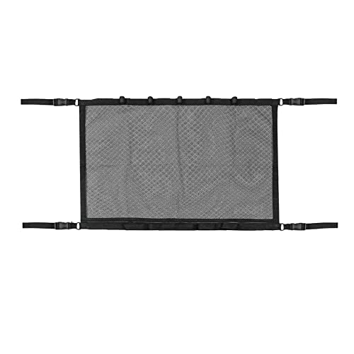 EPIONY Bolsillo de red de carga para techo de coche, 31 x 21 pulgadas, ajustable, de doble capa, bolsa de almacenamiento de viaje largo, camión, SUV, viajes, camping, accesorios interiores