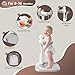 Baby Bath Stand, Free-Standing Anti-Slip Baby Bath Support, Toddler Bathing Aid Standing Frame, No-Drill Foldable Bath Anti-Slip Helper, Saves Mom's Back,Ideal Gift for Infants 6-36 Months