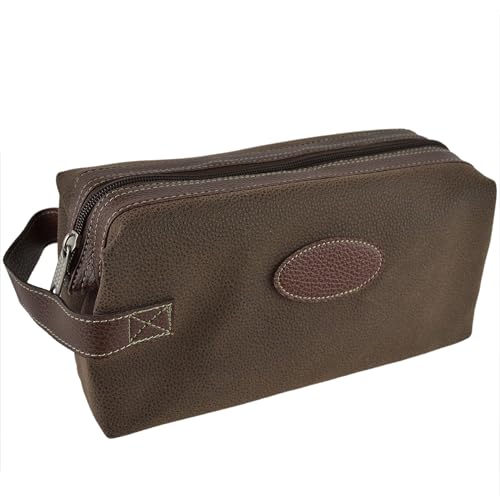 Sac de Toilette avec Cadre RED X en Faux Suède pour Homme