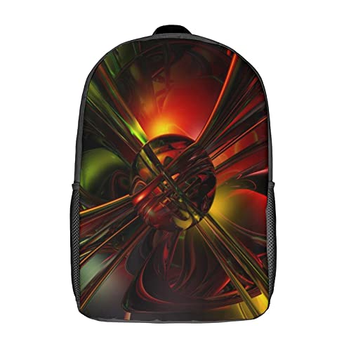 Sac à dos de mode artistique 17" : le cartable imprimé 3D ergonomique pour les adolescents