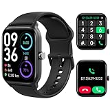 Smart Watch for Men Answer & Dial Call, Alexa Built-in 1.8' Touch Screen Activity Trackers with Fitness Heart Rate Sleep Monitor, 100 Sports Modes, IP68 Waterproof for iPhone Android (Classic Black)