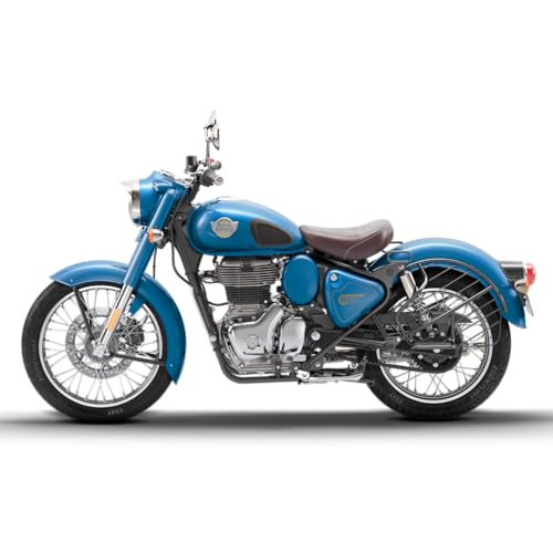Image of Royal Enfield Classic 350 with Disc & Spoke Wheels Motorcycle (Jodhpur Blue) Booking for Ex-Showroom Price