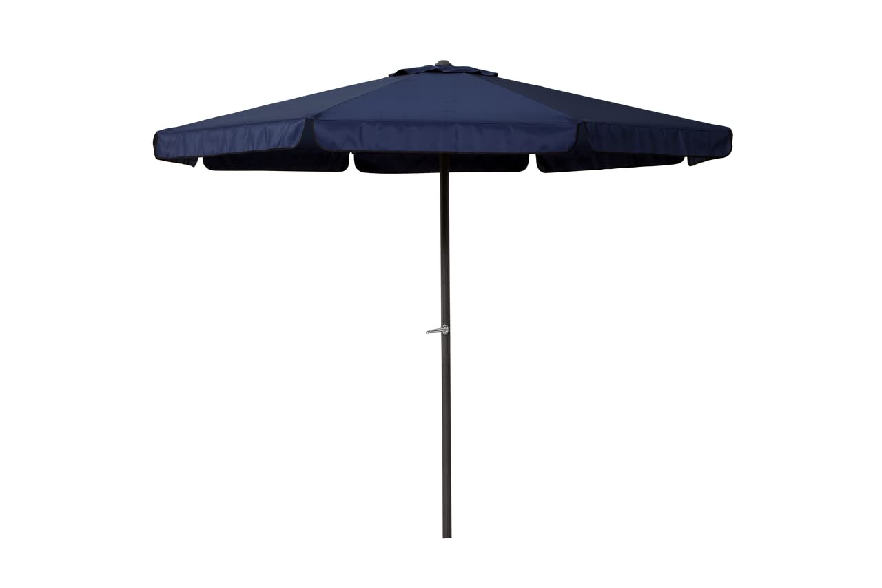 Tarrington House Sombrilla/Parasol MERIDA, 4 m, para terraza, jardín, patio, balcón, apertura con manivela, con volante, protección UV