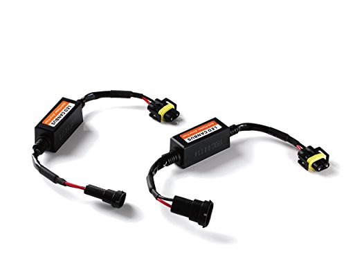 Xprite 9005, H10, 9006, HB4 LED Warning Error Free Anti Flicker Resistor Flicking Canceler Canbus Compatible with Jeep Wrangler 4