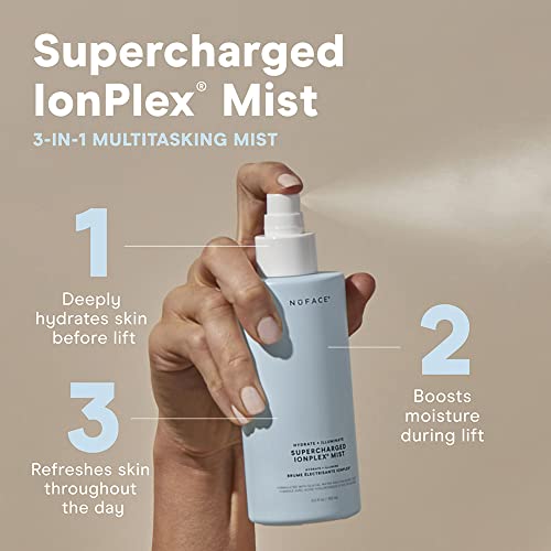 Nuface Supercharged Ionplex Facial Mist – Hydrating And Priming Face And Body Mist, 5 Fl Oz #TOP1