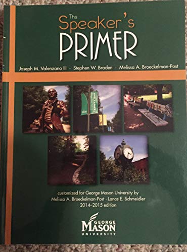 The Speaker's Primer, George Mason University 159871872X Book Cover