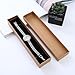 GLEAVI Fashion Khaki Rectangular Watch Box and Necklace Cardboard Jewelry Storage Case with Sponge Insert 6pcs Set, Watch Display and Bracelet Organizer for Travel and Home Use