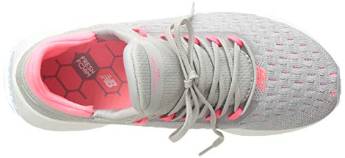New Balance Women's Fresh Foam Lazr V2 Hypoknit Sneaker, Rain Cloud/Guava, 6 W Us #TOP4