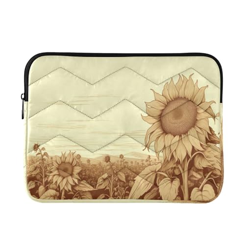 Funda Retro Girasol para Laptop 13-14 Pulgadas miniatura 1