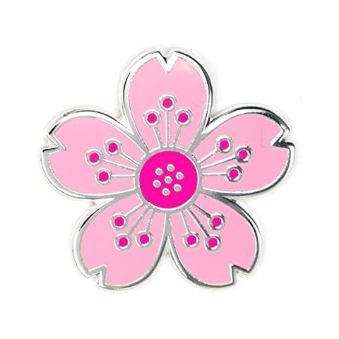 These Are Things Sakura Cherry Blossom Flower Enamel Pin Cover