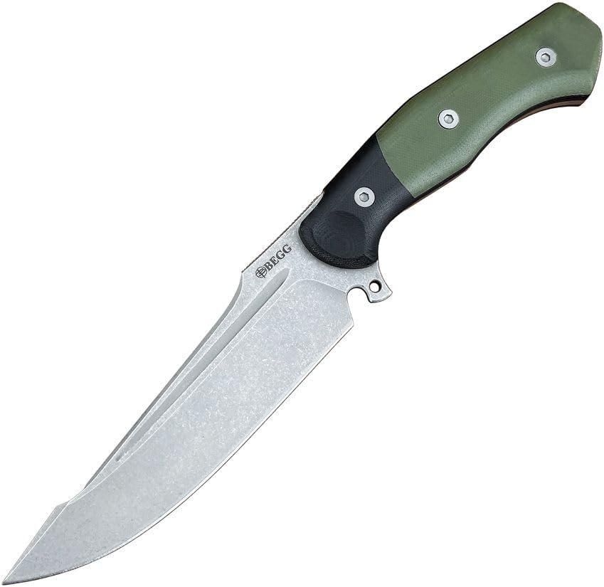 Begg Knives Alligator Fixed Blade Green BG050