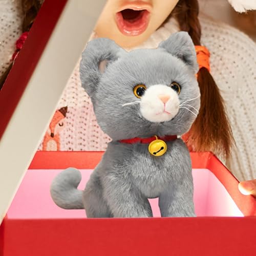Peluche douce chat de 27 cm comme premier coussin d'anniversaire - 6
