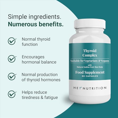 Hey-Nutrition-Thyroid-Complex-Supplement-Copper-Iron-Zinc-Selenium-Vitamin-B-Blend-Advanced-Thyroid-Function-60-Capsules30-Servings-Non-GMO-Vegan