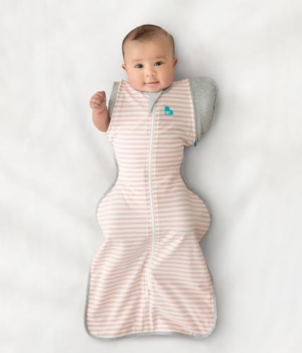Image of Love to Dream Swaddle Up Transition Swaddle, Patented Zip-Off Wings, Gently Help Baby Transition from Being Swaddled to Arms Free When Showing Signs of Rolling, 1.0 TOG, 13-19 lbs, Pink