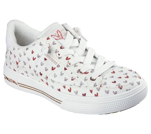 Image of SKECHERS Street Womens,Arch FIT Arcade - Love ON TOP,WRD,9 M US White/Red