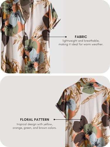 OM SAI LATEST CREATION Men's Casual Cotton Shirt – Button Down Summer Shirt for Men | Lightweight Textured Fabric | Perfect for Daily & Weekend Wear