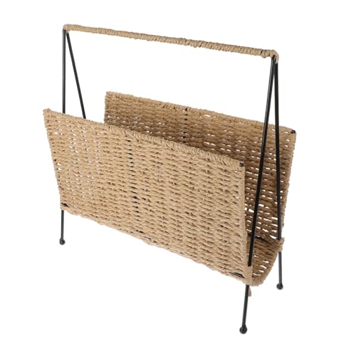 Levemolo Seagrass Snack Organizer Macrame Basket Rattan Decor Book Storage Holder