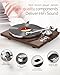 Turntables Belt-Drive Record Player with Wireless Output Connectivity, Vinyl Player Support 33&45 RPM Speed Phono Line USB Digital to PC Recording with Advanced Magnetic Cartridge&Counterweight