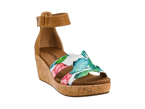 Corkys Footwear Women's Rom Com Wedge - Featuring Corkys Comfortable EVA Cushioned Footbed, A 2.5-Inch Heel, and a Hook and Loop Ankle Strap for an Adjustable Wear3