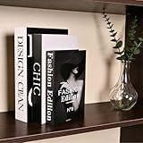 Decorative Storage Books for Home Decor, Set of 3 Stylish Boxes Enhance Your Coffee Table, Bookshelf or Mantel Decor, Photo Storage and as a Keepsake Box