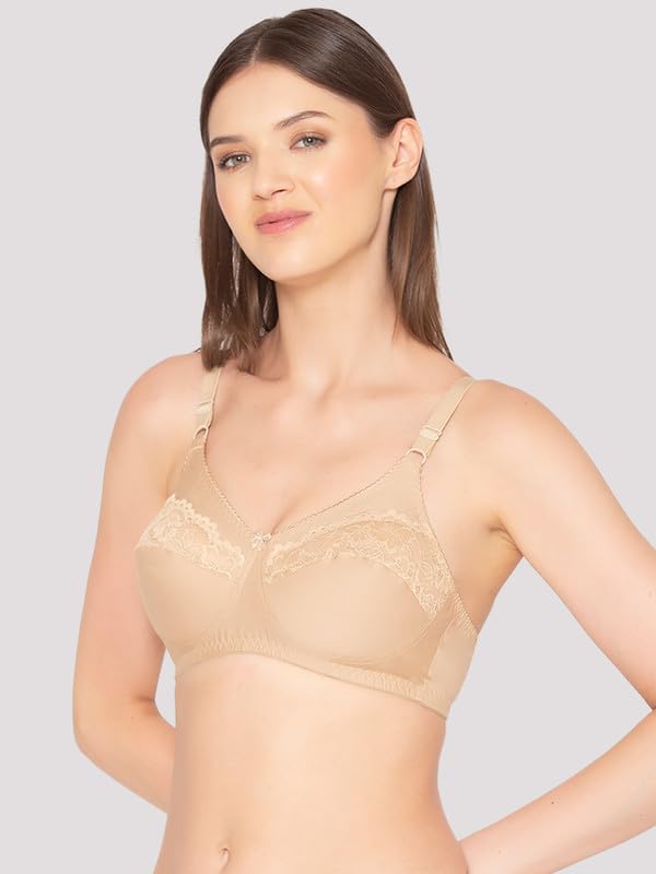 Image of Groversons Paris Beauty Women's Cotton, Full Coverage, Non-Padded, Non-Wired Bra (BR001)