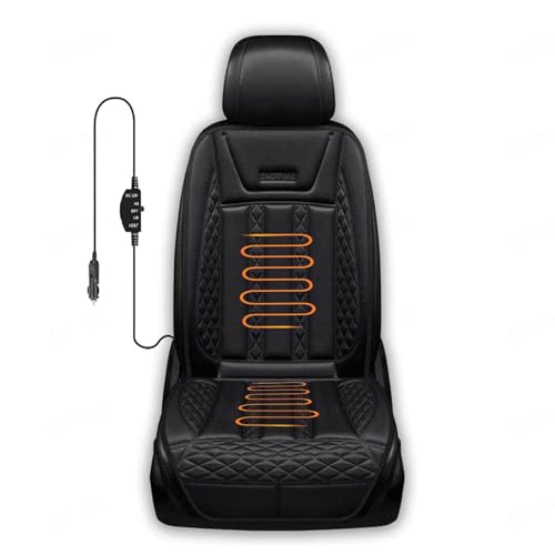 Generisch Auto Sitz Auflage, Winter Autositz Auflage Mit Voller Rückenlehne Sitzbezug Vorn Geschenk,Meine Herren 1 Stück,SitzheizungAutoAuflage12v
