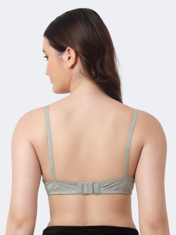 Image of Women's Cotton Full Coverage Lightly Padded Wirefree T-Shirt Bra Combo Pack of 3