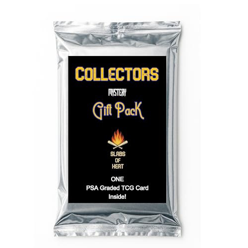 Slabs of Heat Collector's Mystery Gift Pack│ONE PSA 10 Gem Mint or 9 Mint Graded TCG Card (Compatible with Pokemon)│Potential Special Art Rare & First Editions