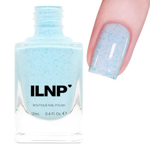 Image of ILNP Starling - Pale Turquoise Speckled Nail Polish, 7-Free, Non-Toxic, Vegan, Cruelty Free, 12ml
