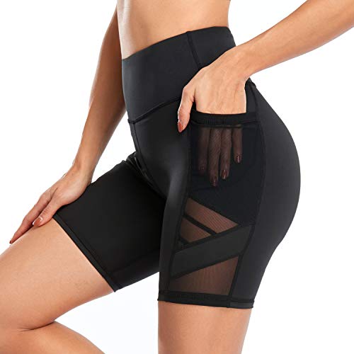 Mesh High Waisted Yoga Shorts