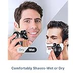 Head Shaver, ATEEN Wet/Dry Electric Razor for Men Rechargeable, Mens Cordless Rotary Shavers for a Perfect Bald Looking…