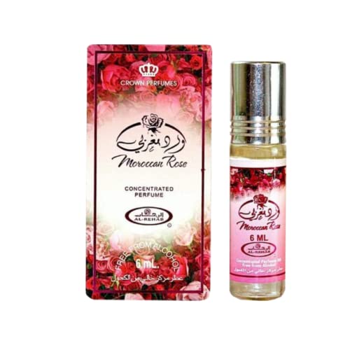 Al-Rehab Moroccan Rose Premium Arabian Perfume Oils - 6Ml